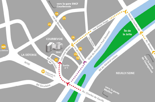 Accès en voiture depuis Paris